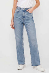 Cut Label Women's High Rise Wide Leg Jeans