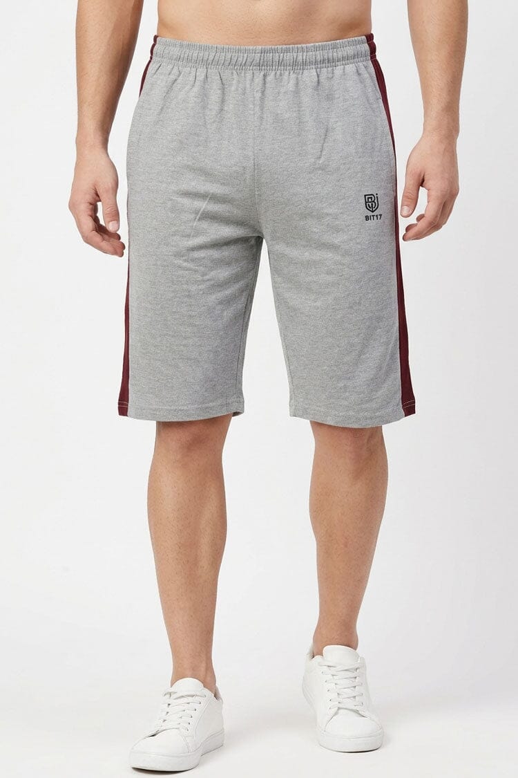 Heather Grey & Maroon