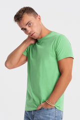 Fevlo Men's Palermo Solid Design Short Sleeve Tee Shirt