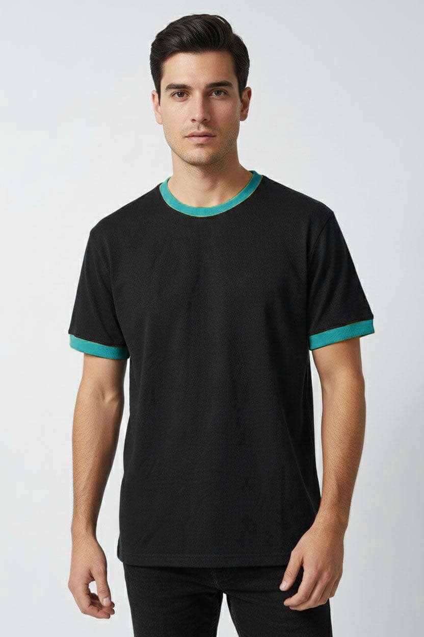 Black & Aqua Blue