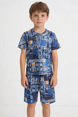 Boy's Abstract Pattern Twin Set