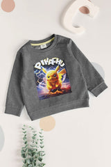 ZR Kid's Pikachu Printed Fleece Sweat Shirt
