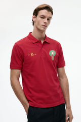 Polo Republica Men's Morocco Football Printed Polo Shirt