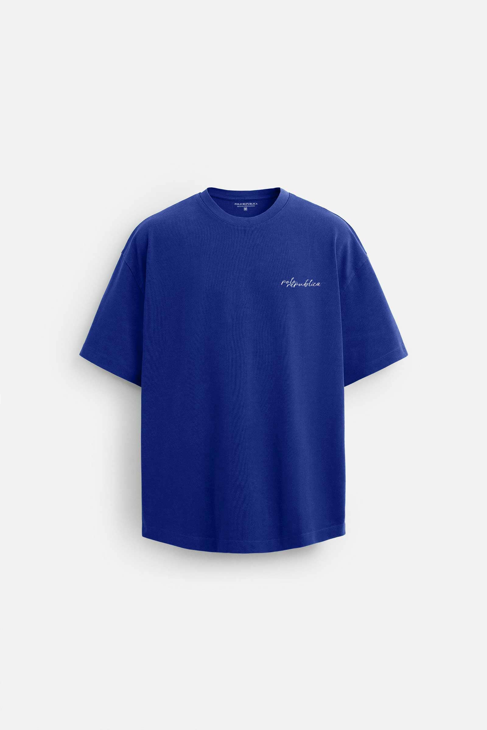 Polo Republica Men's Logo Curved Loose Fit Tee Shirt
