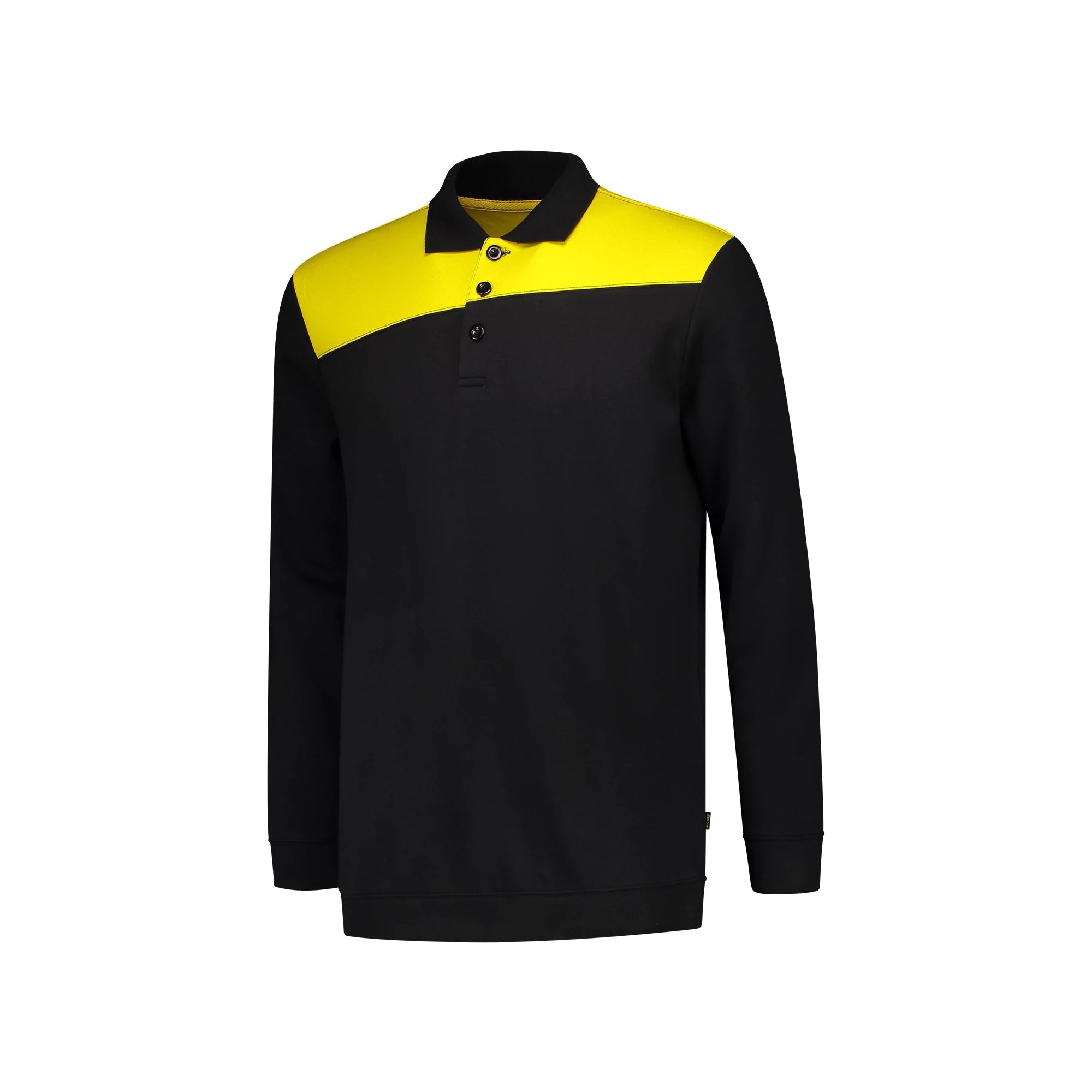 Tricorp Men's Contrast Panel Polo Sweater Men's Sweat Shirt ST Black L 