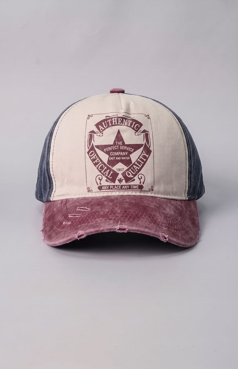 Navy & Burgundy