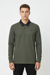 Eternity Premium Men's Textured Rugby Polo Shirt