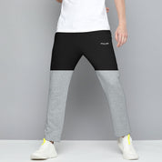 Poler Men's Tampere Logo Printed Contrast Panel Trousers Men's Trousers IBT Black & Grey S 
