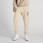 MAX 21 Men's Change Future Printed Fleece Joggers Pants Men's Jogger Pants SZK Oatmeal S 