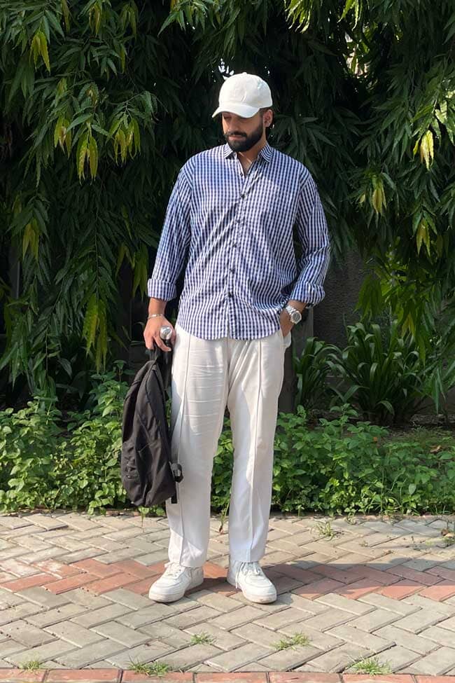 Grey & Navy