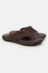 Men's Thong Style Soft Leather Slides