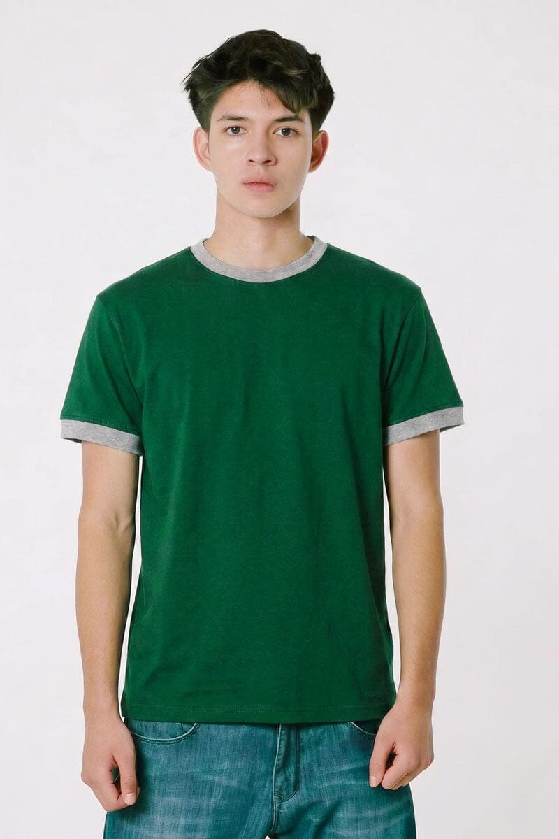 Bottle Green & Grey