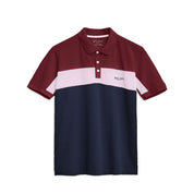 Poler Men's Panel Style Minor Fault Polo Shirt Men's Polo Shirt IBT Maroon & Navy S 