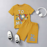 Kid's Molo To The Moon Printed Twin Set