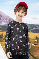 Kid's Glaxay Printed Long Sleeve Tee Shirt