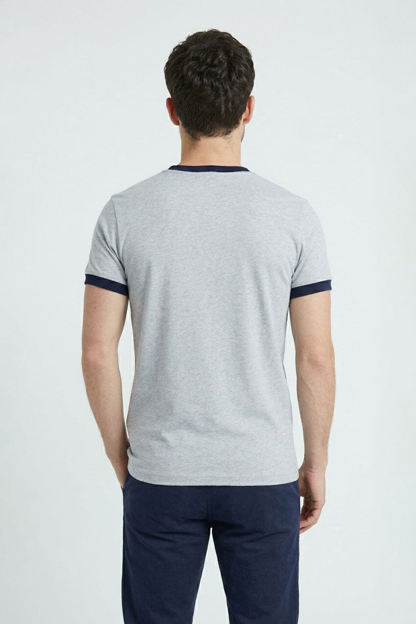 Melange Grey & Navy