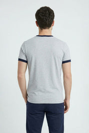 Melange Grey & Navy