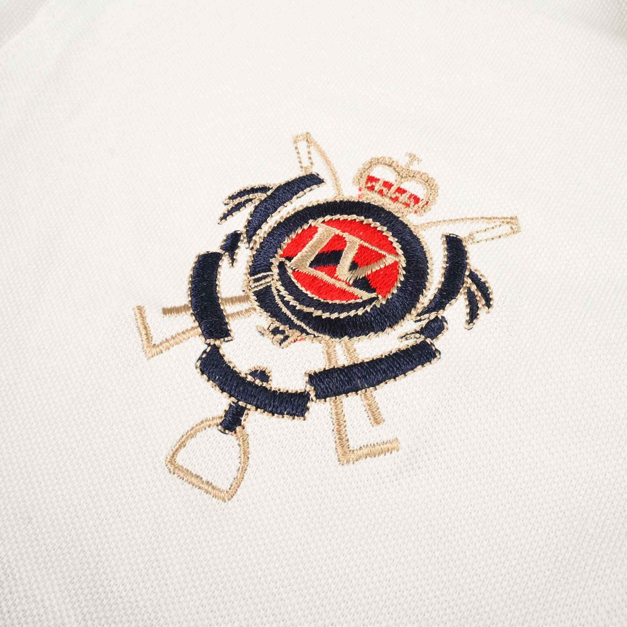 Polo Republica Men's Double Pony & LV Crest Embroidered Polo Shirt Men's Polo Shirt Polo Republica 