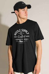Polo Republica Men's Hustle Supply Printed Crew Neck Tee Shirt