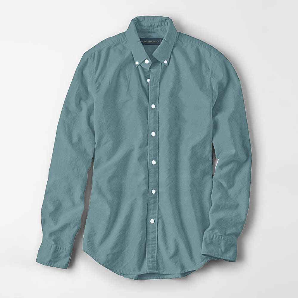 Polo Republica Men's Brandeta Minor Fault Casual Shirt Minor Fault Polo Republica Powder Blue S 