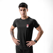 Polo Republica Men's Polo Athletica & Back Stripes Printed Activewear Tee Shirt Men's Tee Shirt Polo Republica Black S 