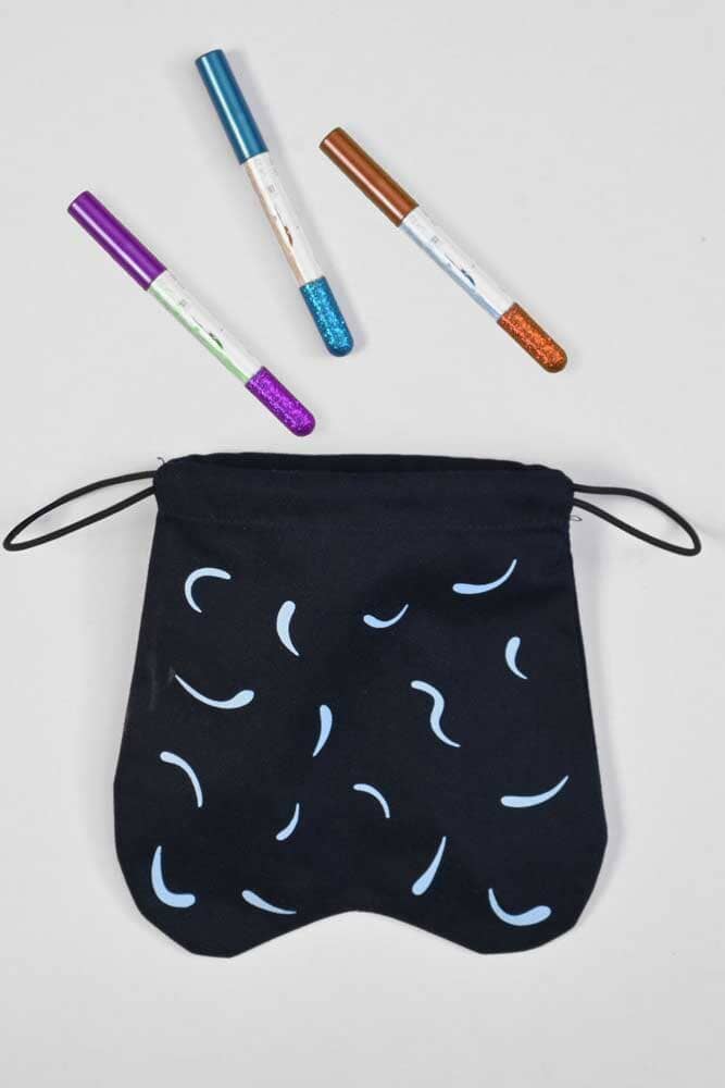 Drawstring Printed Design Gift Pouch