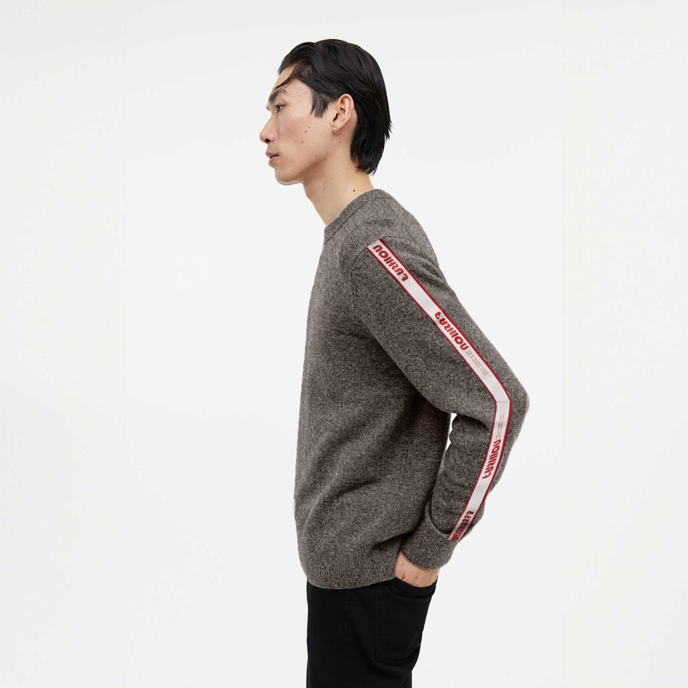 Fashion Men's Raglan Sleeve Sweater Men's Sweat Shirt First Choice Mud M 