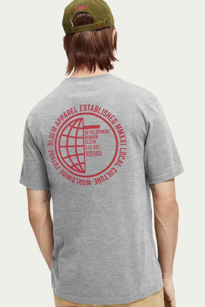 Polo Republica Men's Security Seal Printed Crew Neck Tee Shirt