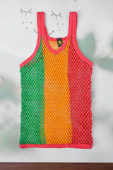 Kid's Knitted Net Sleeveless Sando Vest