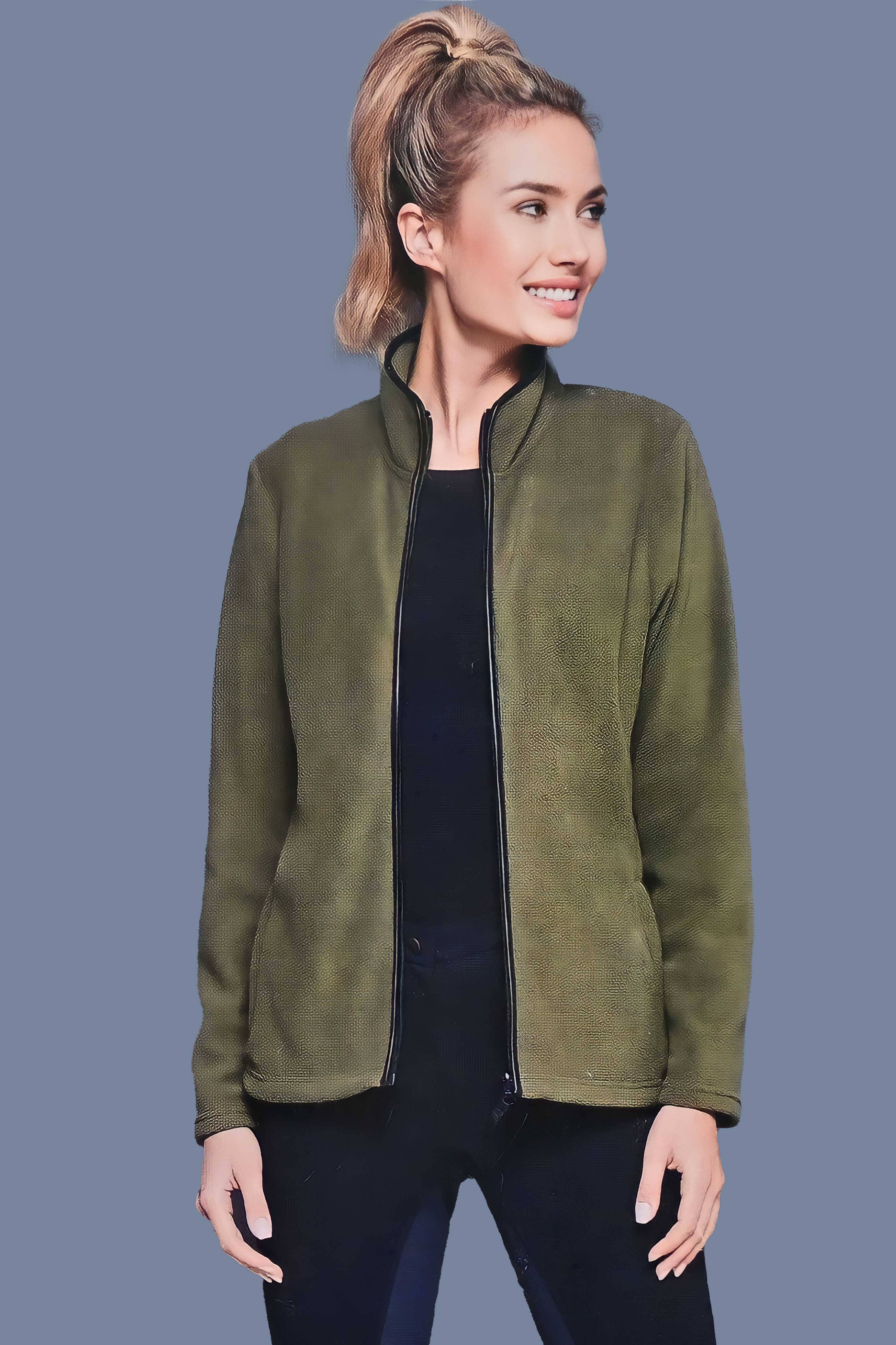 Premium Equestrian Women's Full Sleeves Polar Fleece Jacket Women's Jacket HAS Apparel 