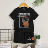 Kid's Molo Basketball Printed Twin Set