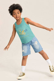 Junior Boy's Squad Goals Printed Tank Top Girl's Tee Shirt SZK 