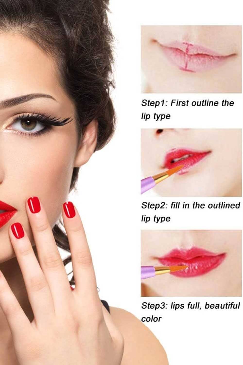 Women's Lipstick Brush With Cover