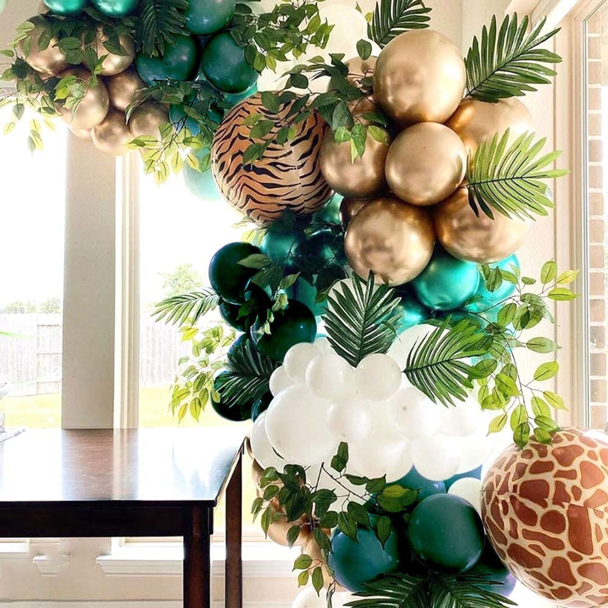 Safari Balloon Garland With Leaves Decoration Theme Home Decor UNU 