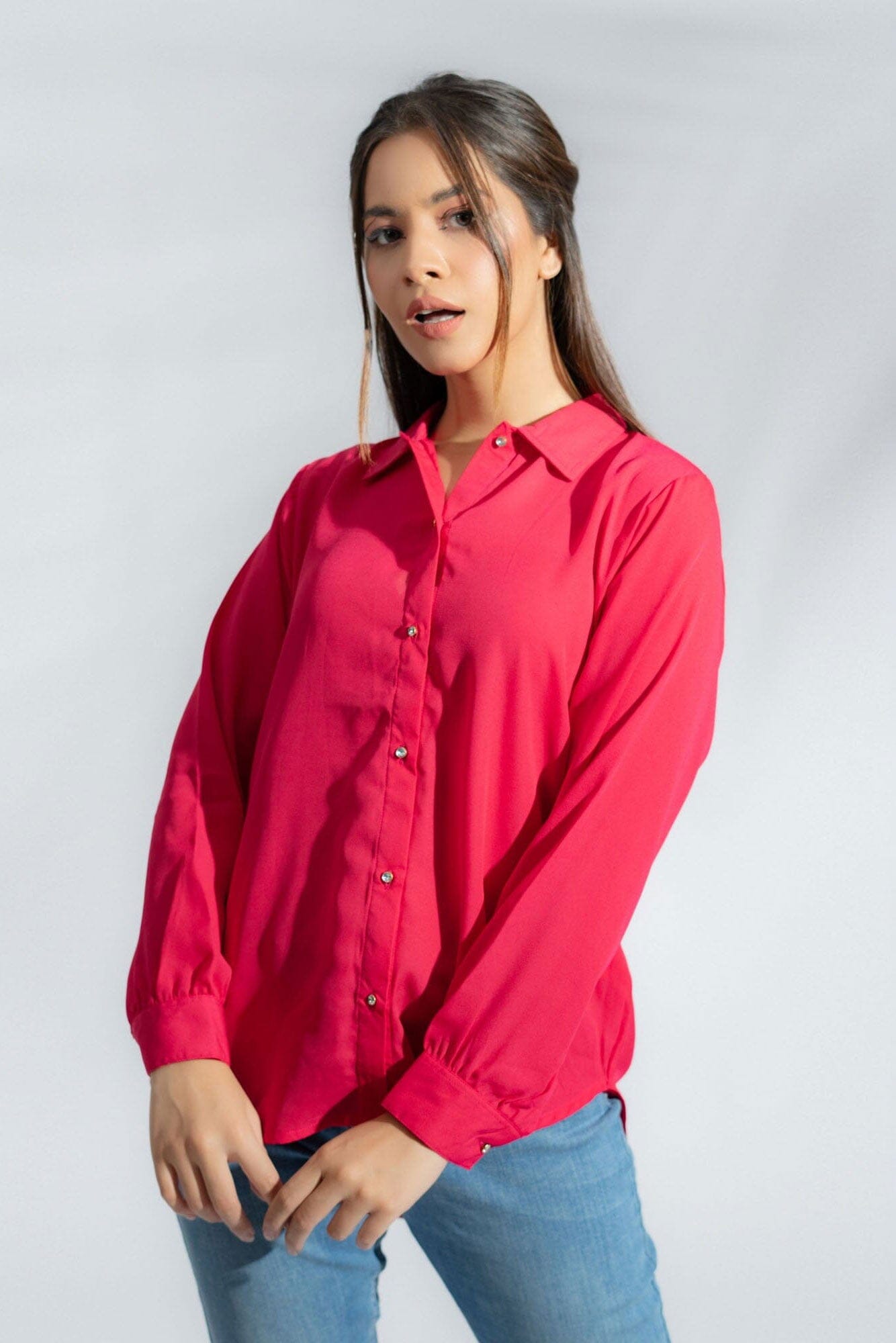 East West By Polo Republica Women's Button Down Shirt Women's Casual Top East West 
