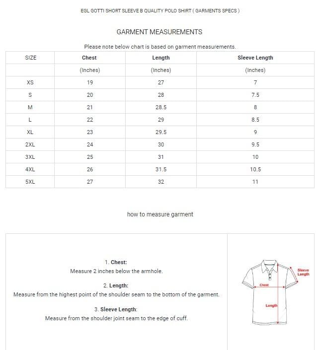 Men's Gotti Short Sleeve Polo Shirt Minor Fault Image 