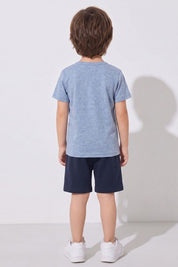 Powder Blue & Navy