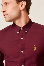 Polo Republica Men's Signature Pony Embroidered Solid Casual Shirt Men's Casual Shirt Polo Republica 