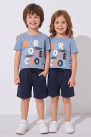 Powder Blue & Navy