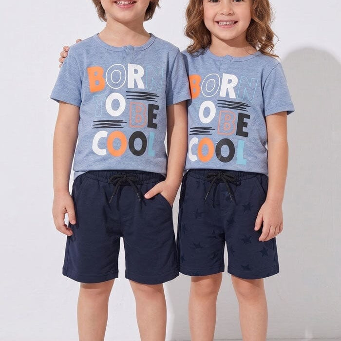 Powder Blue & Navy