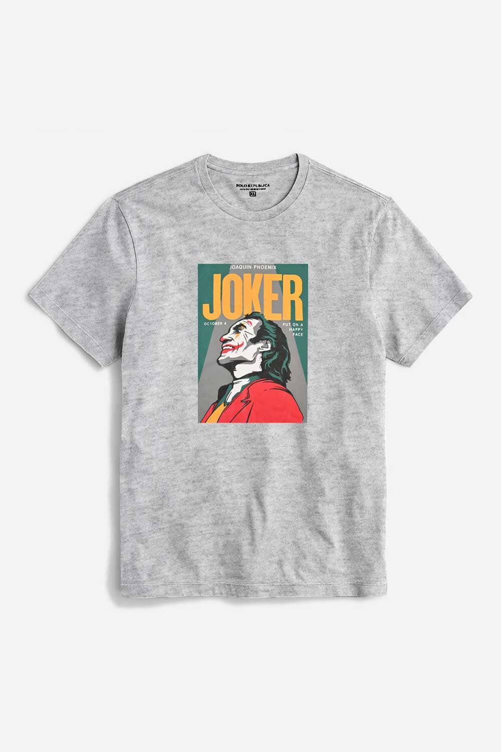 Polo Republica Men's Joker Printed Crew Neck Tee Shirt