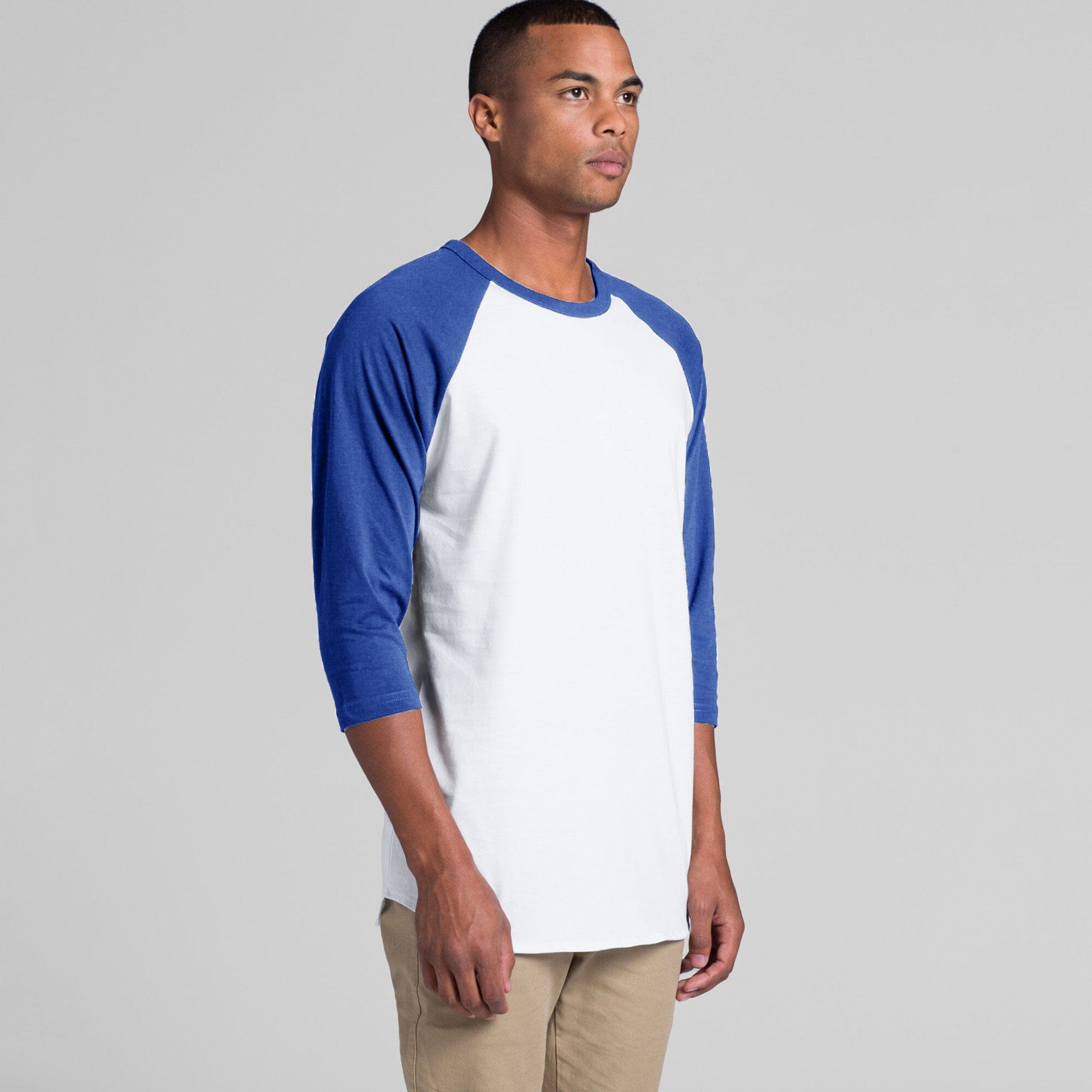 R-Adult Men's Classic Long Sleeve Minor Fault Tee Shirt Minor Fault First Choice White & Blue S 