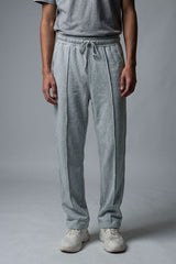Men's Straight Pleated Fleece Trousers
