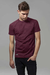 Harrods Men's Raglan Sleeve Solid Design Tee Shirt