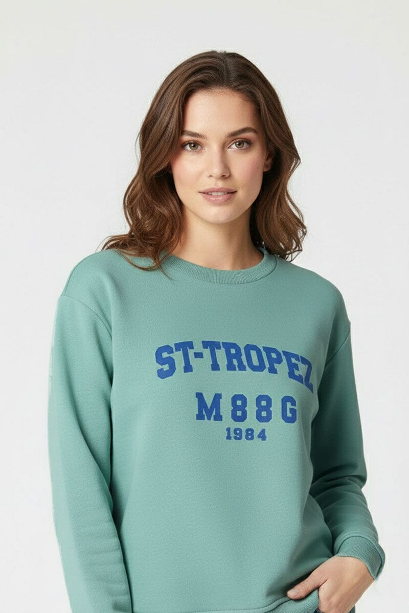 L.A.T Women's Tropez High Low Hem Sweat Shirt