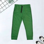 Top Shop Kid's Contrast Side Panel Design Jogger Pants Boy's Trousers SNR Green 2-3 Years 