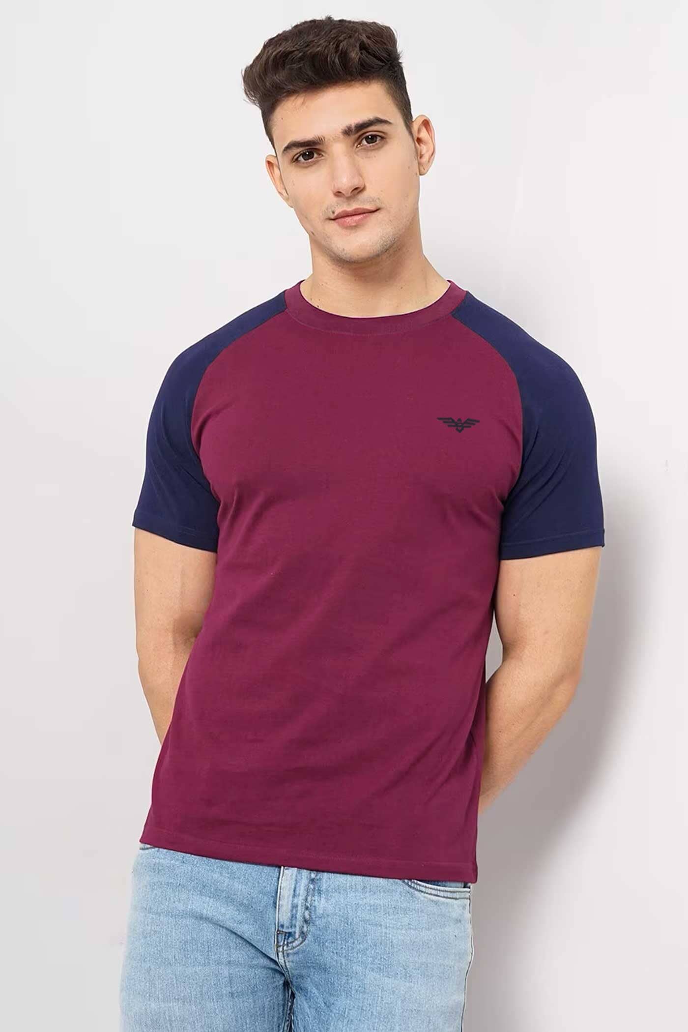 Burgundy & Navy