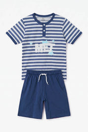 Navy & White