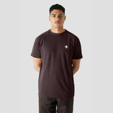 Men's Logo Embroidered Raglan Sleeve Crew Neck Tee Shirt