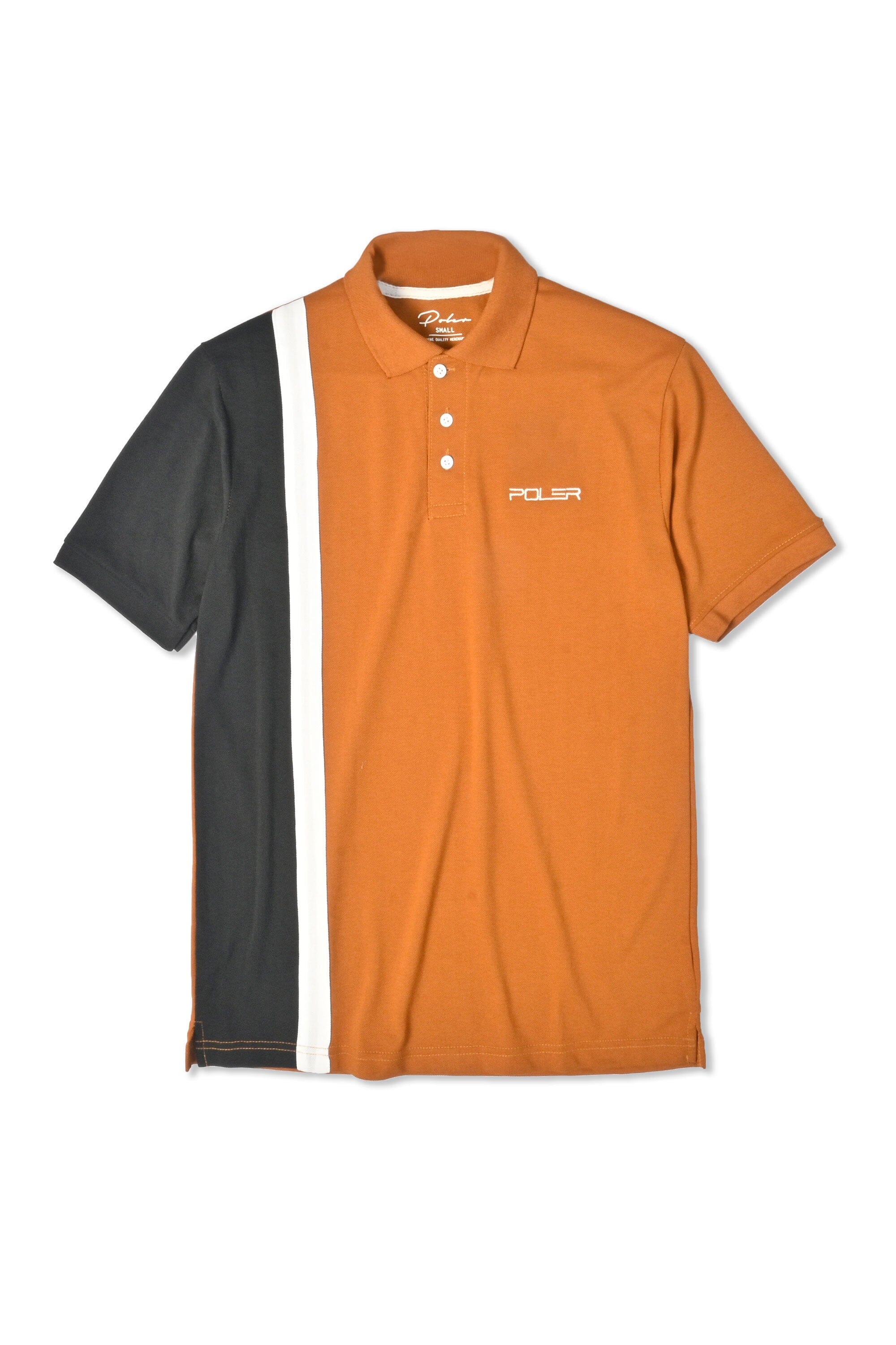 Poler Men's Panel Design Minor Fault Polo Shirt Men's Polo Shirt IBT 